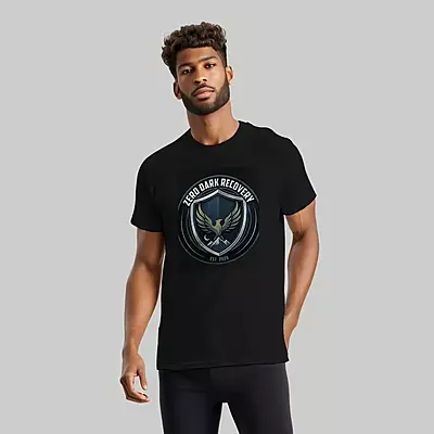 Zero Dark Recovery Logo Shirt - Tactical Gym Apparel - Crewneck