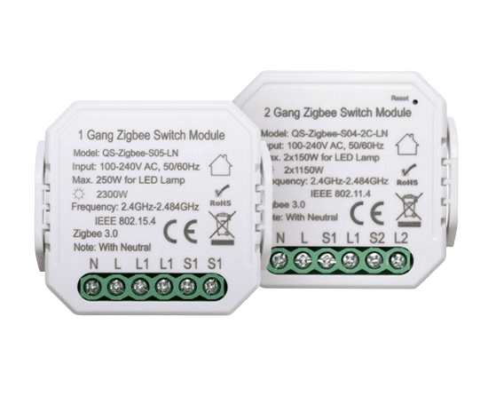 Zigbee 2 Gang Switch Module
