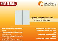 Zigbee 4 Gang Key Switch-EU - White