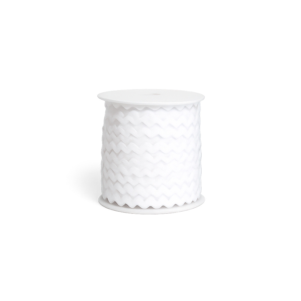 Zigzag Tela 5Mm  Blanca 9301 Rollo X 100 Metros