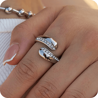 Zircon Water Drop Ring