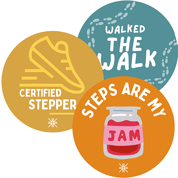 Step Challenge Recognition Sticker 3 Pack