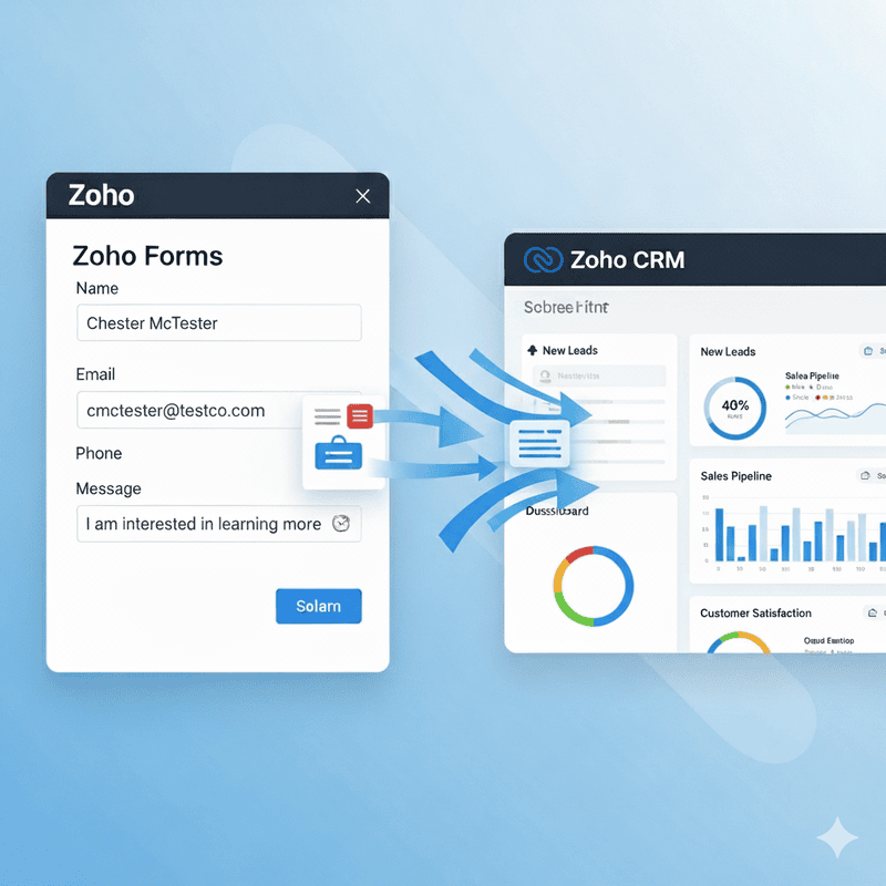Zoho Forms to CRM: Connected Web Form Setup