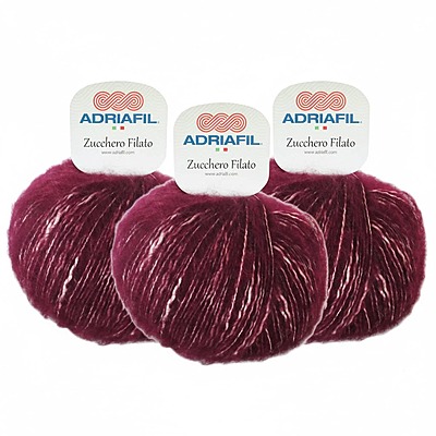 Lotto 150 gr di Zucchero Filato col. Bodeaux