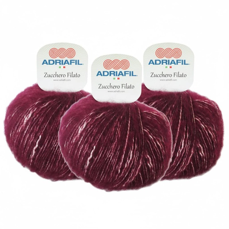 Lotto 150 gr di Zucchero Filato col. Bodeaux Lotto 150 gr di Zucchero Filato col. Bodeaux