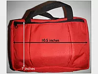 WMTC Expedition First Aid Pack measures 10.5 inches by 7 inches by 4 inches deep.