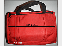 WMTC Expedition First Aid Pack measures 10.5 inches by 7 inches by 4 inches deep.