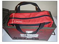 WMTC Expedition First Aid Pack fits into a standard size ammunition box.