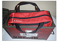 WMTC Expedition First Aid Pack fits into a standard size ammunition box.