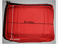 WMTC Guide First Aid Pack measures 8.5 inches by 6.5 inches.