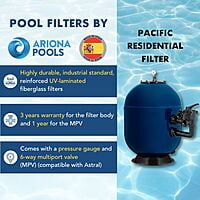 Pacific Side-Mounted Sand Filter | 510 mm | FDPA510TT01