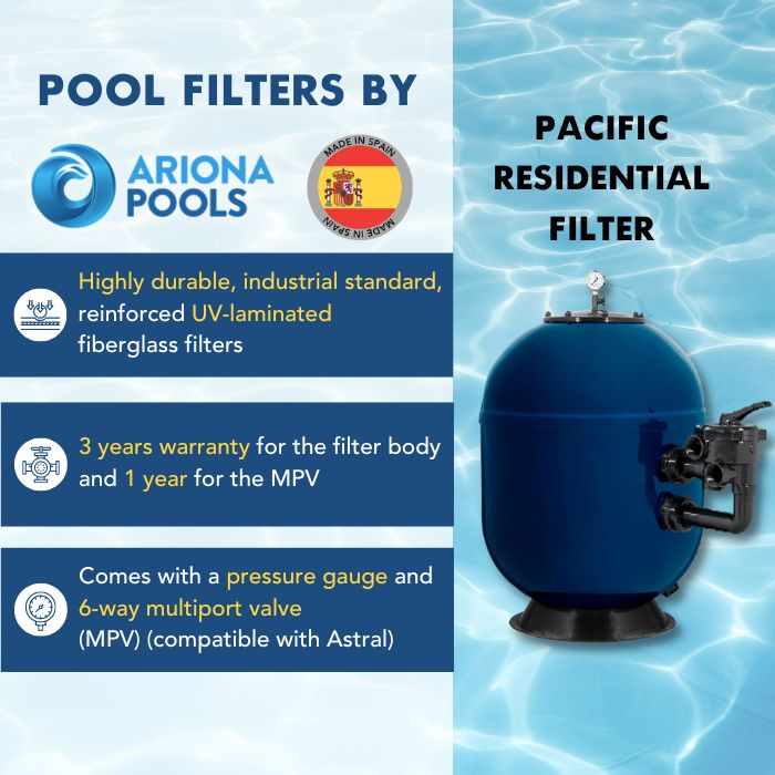 Pacific Side-Mounted Sand Filter | 400 mm | FDPA400TT01