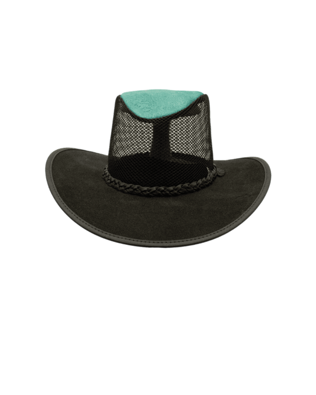 Arenas Bros Leather Mesh Turquoise Arenas Bros Leather Mesh Turquoise