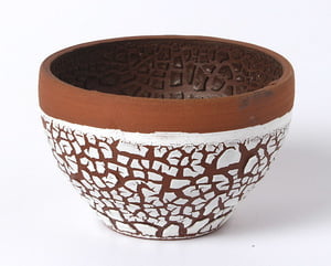 Sara Low Fire Crackle White Sara Low Fire Crackle White