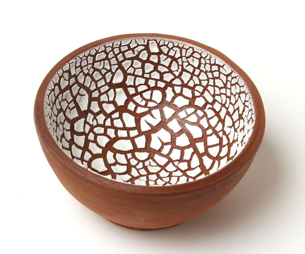 Sara Low Fire Crackle White Sara Low Fire Crackle White