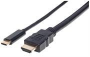 151764 Manhattan USBC to HDMI Adapter Cable Converts a DP Alt Mode Signal to an HDMI 4K Output 2 m (6 f 151764 Manhattan USBC to HDMI Adapter Cable Converts a DP Alt Mode Signal to an HDMI 4K Output 2 m (6 f