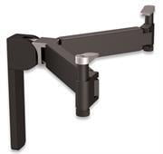 460743 Manhattan Universal Folding A/V Accessory Wall Mount  Plastic/Steel Wall Mount with Adjustable Supp
