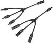 SOLPAMY031 Solari MC4 Y Connector 3 Way To 1 Way Solar Panel Combiner Cable Set  4 mm Diameter Contact Pin U
