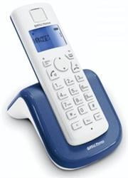6001498974058 WHITE Bell Cordless Telephone AIR01  Cordless DECT phone with Speaker phone Blue backlight display Up