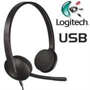 981000475 LOGITECH H340 USB COMPUTER HEADSET WITH NOISE CANCELING MIC BLACK