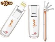 GKU1920 Geeko Viton Mobile 3G USB ModemWCDMA Power Class 3 Data Transmission Up To 7.2Mbps Downlink 5.76Mb