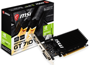 GT7102GD3HLP MSI Nvidia GeForce GT710 GPU SLI ready Graphics Card  2GB GDDR3 64bit Memory PCI Epress 2.0 16 b