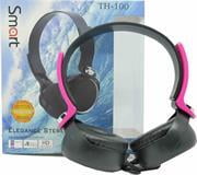 TH100PK UniQue Smart Stereo HeadsetPink Colour Retail Bo  1 year Limited Warranty