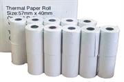 TLP002 Postron Thermal 57mm X 40mm Credit Card Paper Rolls 50 Rolls Per Bo  No Warranty