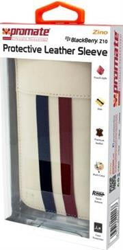 5959144000139 Promate Zino BlackBerry Z10 Protective Leather Sleeve Colour: White The Zino is a simple solution pr
