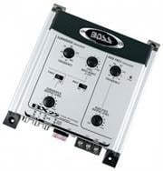 BX25 Boss Audio 2way Electronic Crossover w/Remote level subwoofer control0  12 dB bass boost Variabl