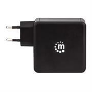 180214 Manhattan Power Delivery Wall Charger  60 W USBC Power Delivery Port (up to 60 W) USBA Charging