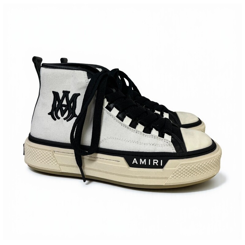 Amiri M.A. Logo Court High – Black / White