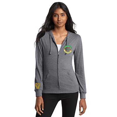 Women's Fitted Jersey Full Zip Hoodie