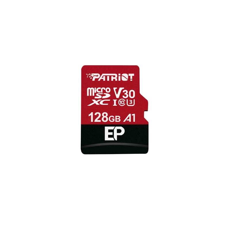 PEF128GEP31MCX Patriot EP V30 A1 128GB Micro SDXC Card + Adapter