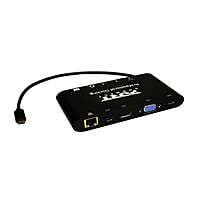 901906 Port USB TypeC 3  USB3.0|1  Au|12  Micro+SD Card Reader|1  Mini DP|1  RJ45|1  HDMI|1  VGA|1