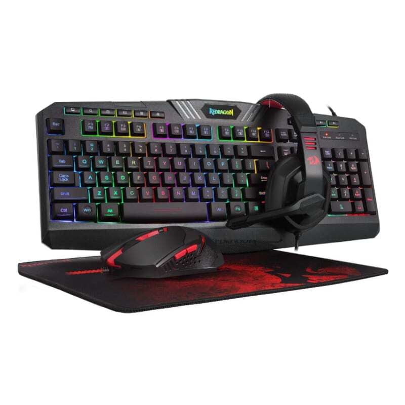 RDS101BA2 REDRAGON 4IN1 Gaming Combo Mouse|Mouse Pad|Headset|Keyboard RDS101BA2 REDRAGON 4IN1 Gaming Combo Mouse|Mouse Pad|Headset|Keyboard