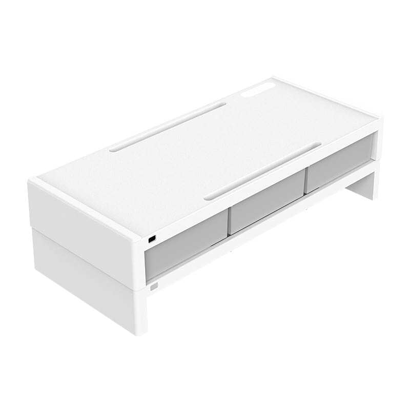 XT02HWHBP ORICO 14cm Desktop Monitor Stand with Drawers  White