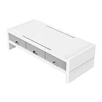 XT02HWHBP ORICO 14cm Desktop Monitor Stand with Drawers  White
