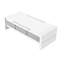 XT02HWHBP ORICO 14cm Desktop Monitor Stand with Drawers  White