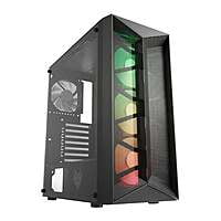 CMT211A FSP CMT211A ATX Gaming Chassis Tempered Glass side panel  Black