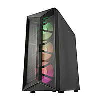 CMT211A FSP CMT211A ATX Gaming Chassis Tempered Glass side panel  Black