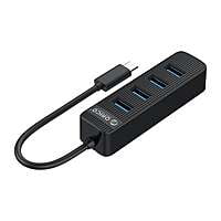 TWC34ABKEP ORICO 4 Port USB Type C Hub 4 USB3.0