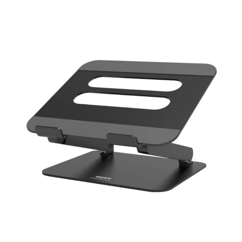 901108 PORT NOTEBOOK STAND  ADJUSTABLE  ALUMINIUM  15.6 INCH  BLACK