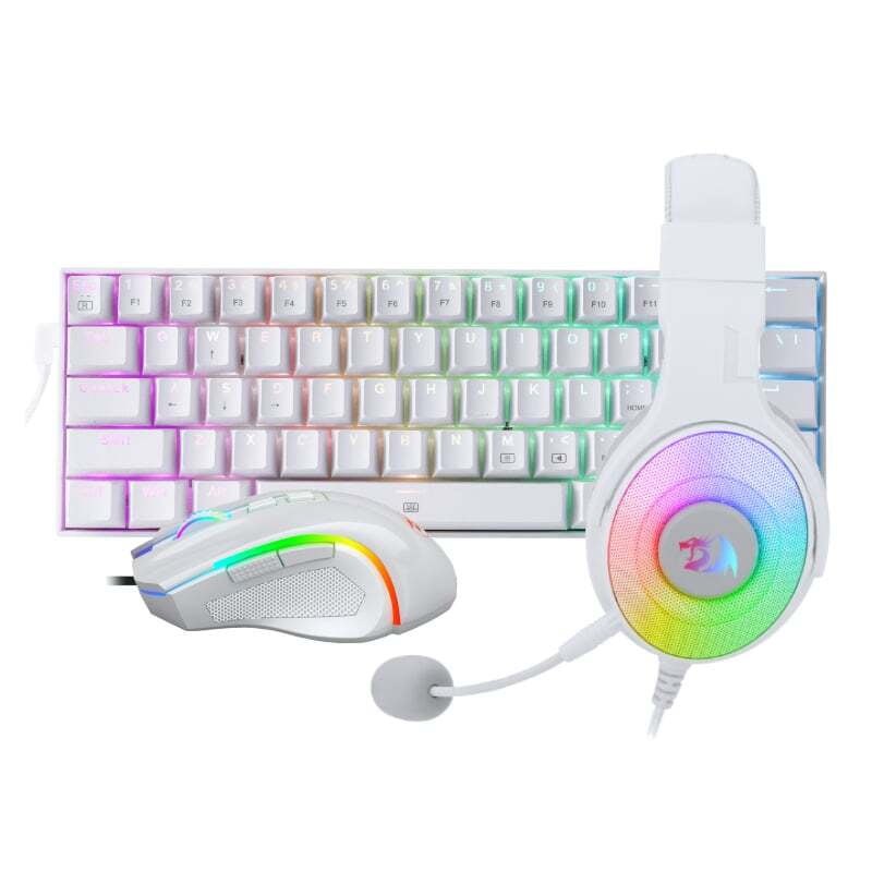 RDS129W REDRAGON 3IN1 MS|HS|KB WIRED COMBO  WHITE