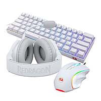 RDS129W REDRAGON 3IN1 MS|HS|KB WIRED COMBO  WHITE