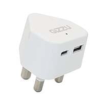 GWCUC20W GIZZU Wall Charger Type C 20W|USB SA 3 Prong White GWCUC20W GIZZU Wall Charger Type C 20W|USB SA 3 Prong White