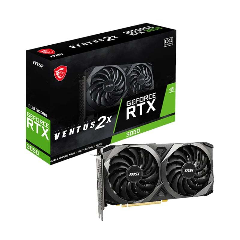 RTX3050VENTUS2X8GOC MSI Nvidia GeForce RTX 3050 VENTUS 2X XS 8G OC 128Bit Graphics Card RTX3050VENTUS2X8GOC MSI Nvidia GeForce RTX 3050 VENTUS 2X XS 8G OC 128Bit Graphics Card