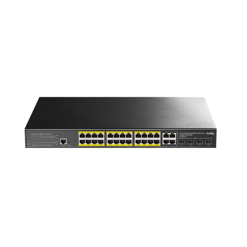 GS2028PS4 Cudy 24 Port Layer 2 Managed Gigabit PoE Switch GS2028PS4 Cudy 24 Port Layer 2 Managed Gigabit PoE Switch