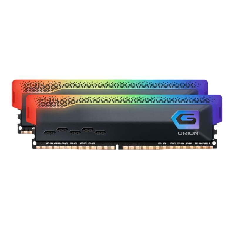 GOSG432GB3200C16BDC Geil Orion RGB 32GB KIT(216GB) 3200MHz DDR4 Desktop Gaming MemoryGray