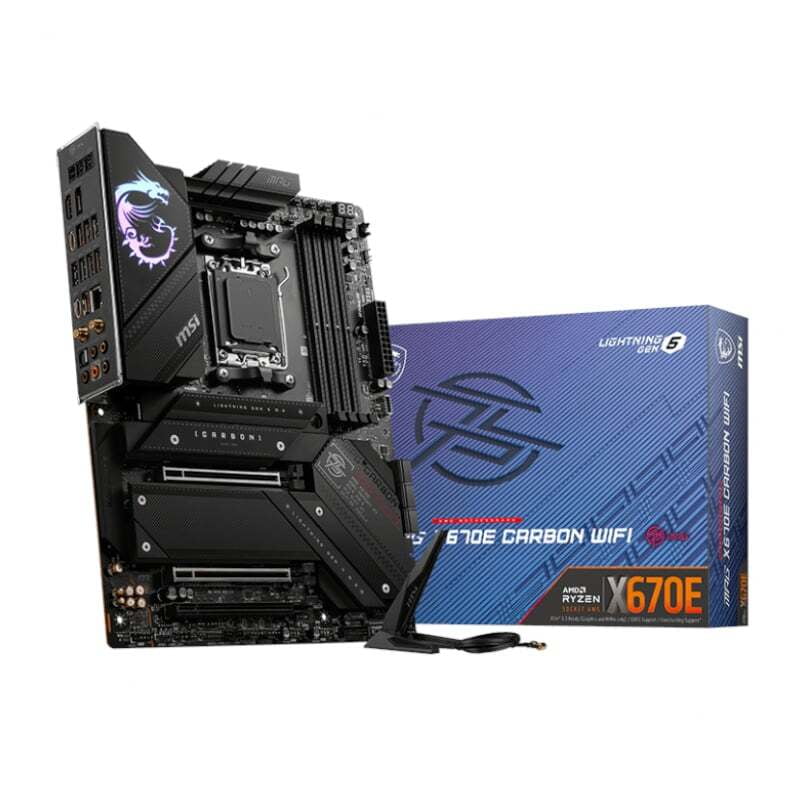 MPGX670ECARBONWIFI MSI MPG X670E CARBON WIFI AMD AM5 ATX Gaming Motherboard MPGX670ECARBONWIFI MSI MPG X670E CARBON WIFI AMD AM5 ATX Gaming Motherboard